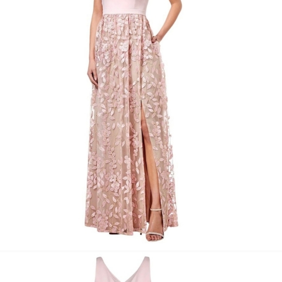 ADRIANNA PAPELL Embellished Tulle Dress - Picture 2 of 9